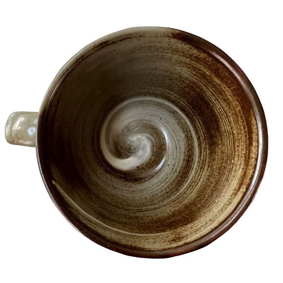 Stoneware set of 2 tea cups with saucers - Picture 7 of 9